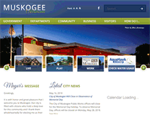 Tablet Screenshot of cityofmuskogee.com